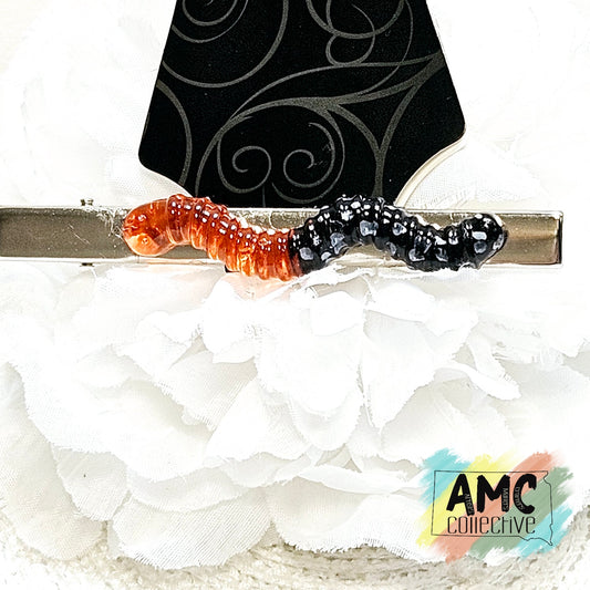 Gummy Worm Resin Hair Clip