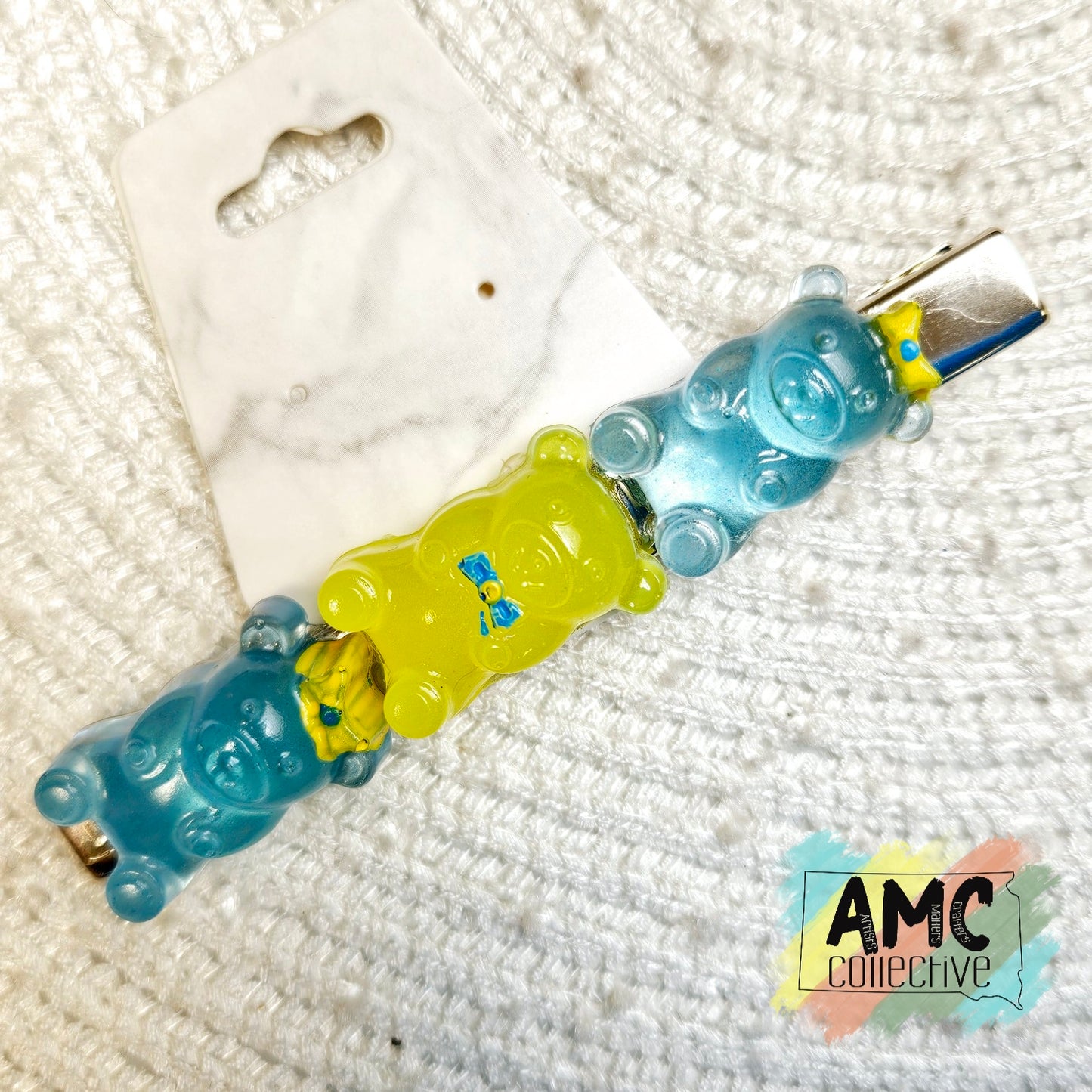 Colorful Gummy Bear Resin Hair Clip