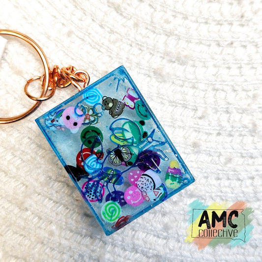 Astrological Sign Resin Keychain - Cancer