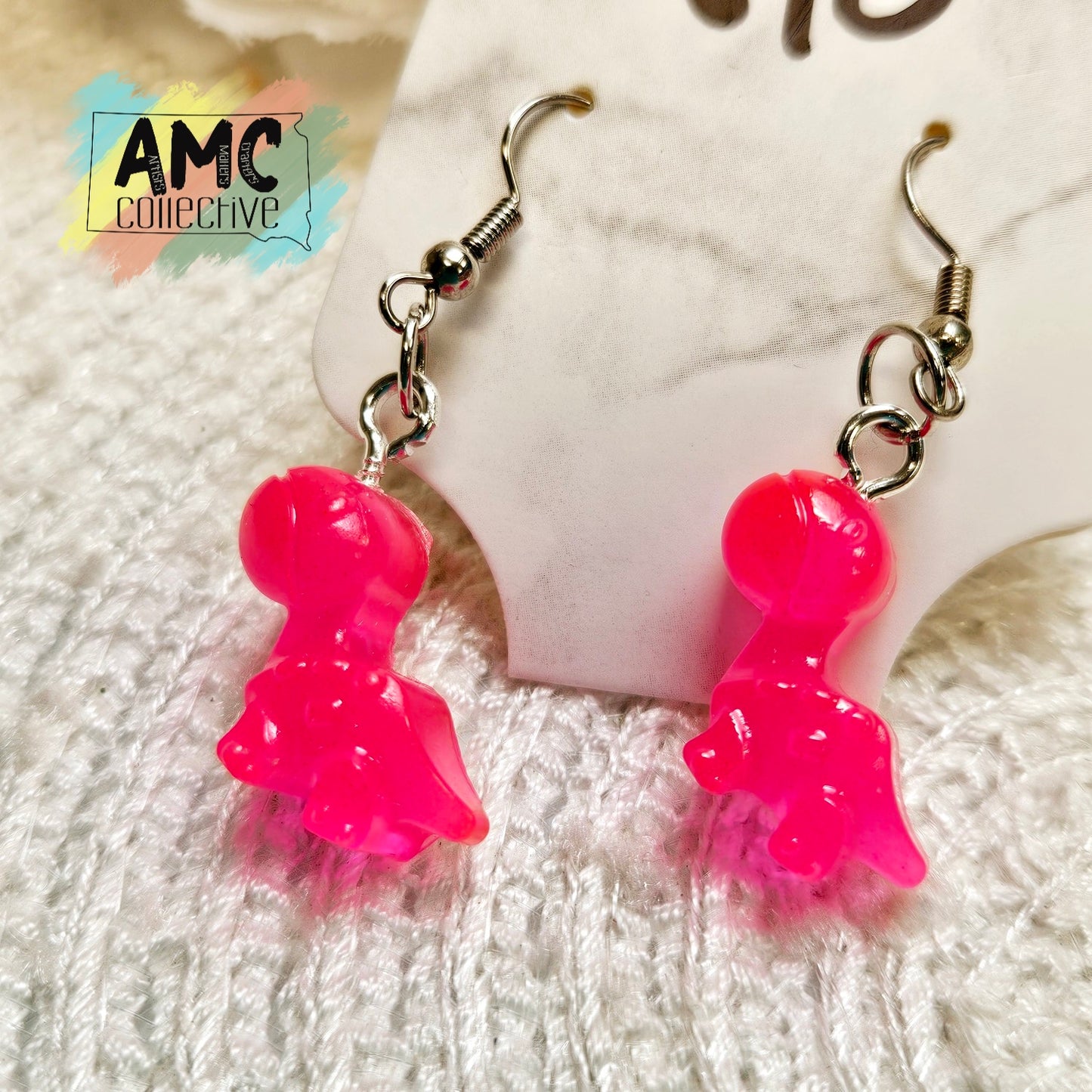 Brontosaurus Resin Earrings