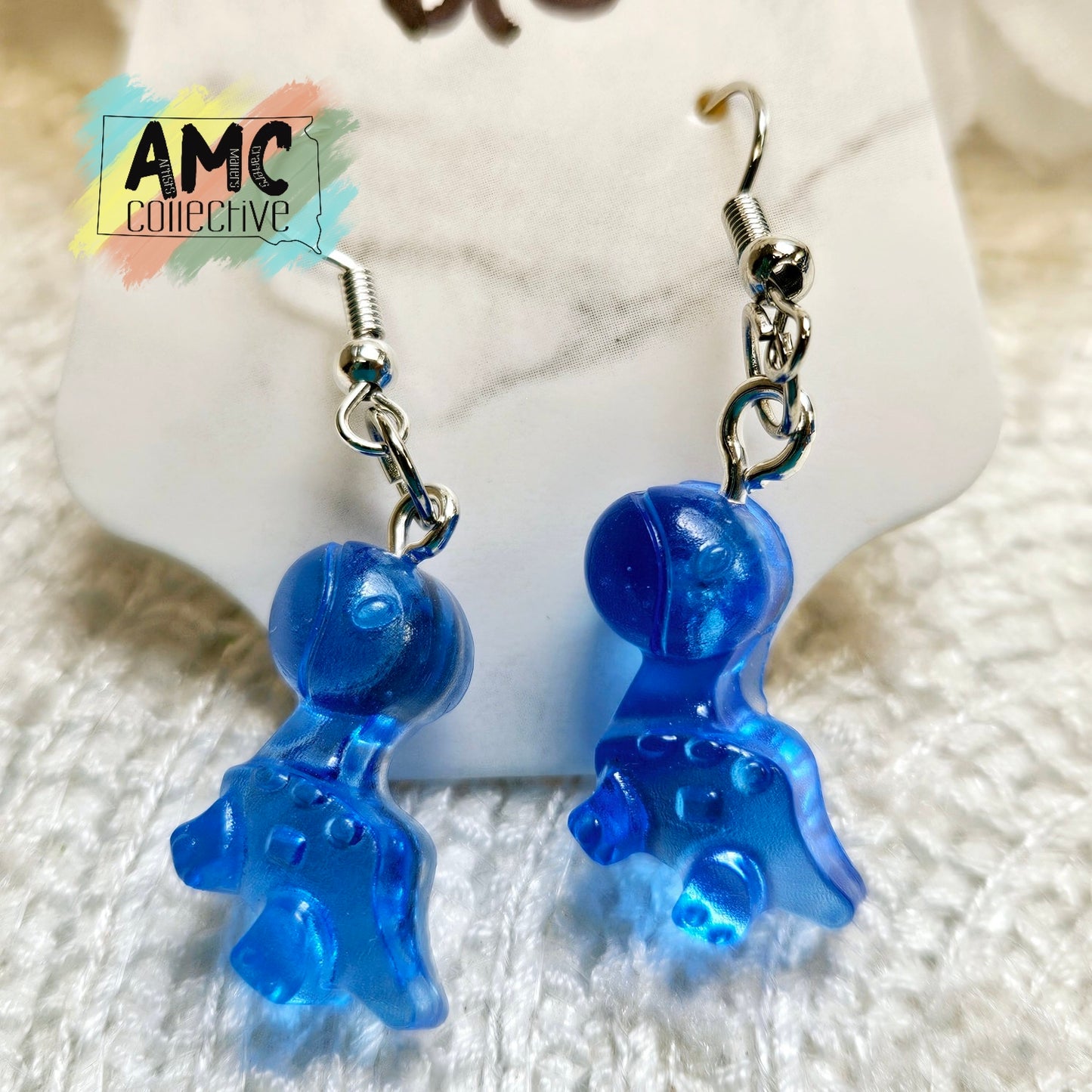 Brontosaurus Resin Earrings