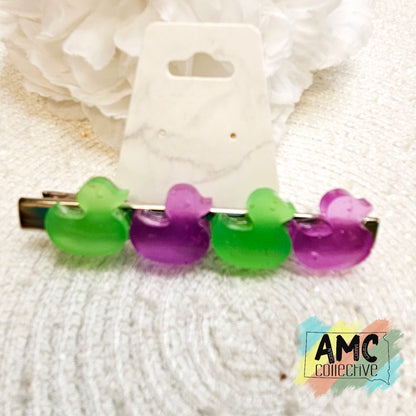 Duck Resin Hair Clip