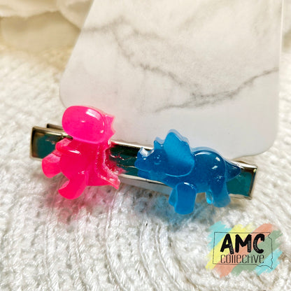 Colorful Resin Dinosaur Hair Clips