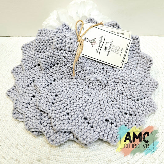 Floral Shape Hand-Knit Cloth Gift Set