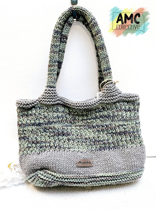 Camo Hand Knit Every Day Bag