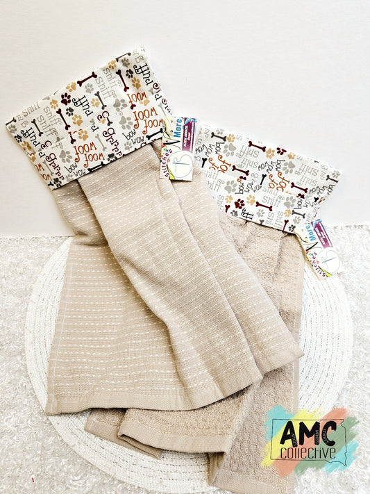 Dog Bone Kitchen Towels