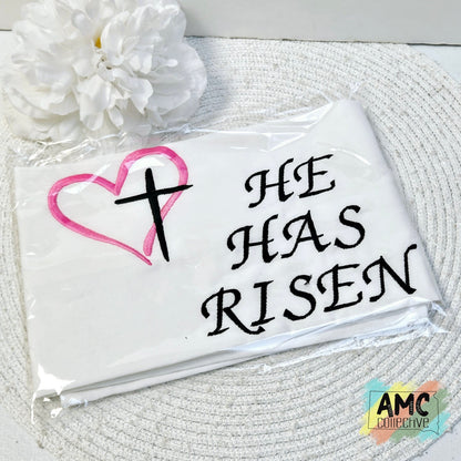 He Has Risen Tea Towel