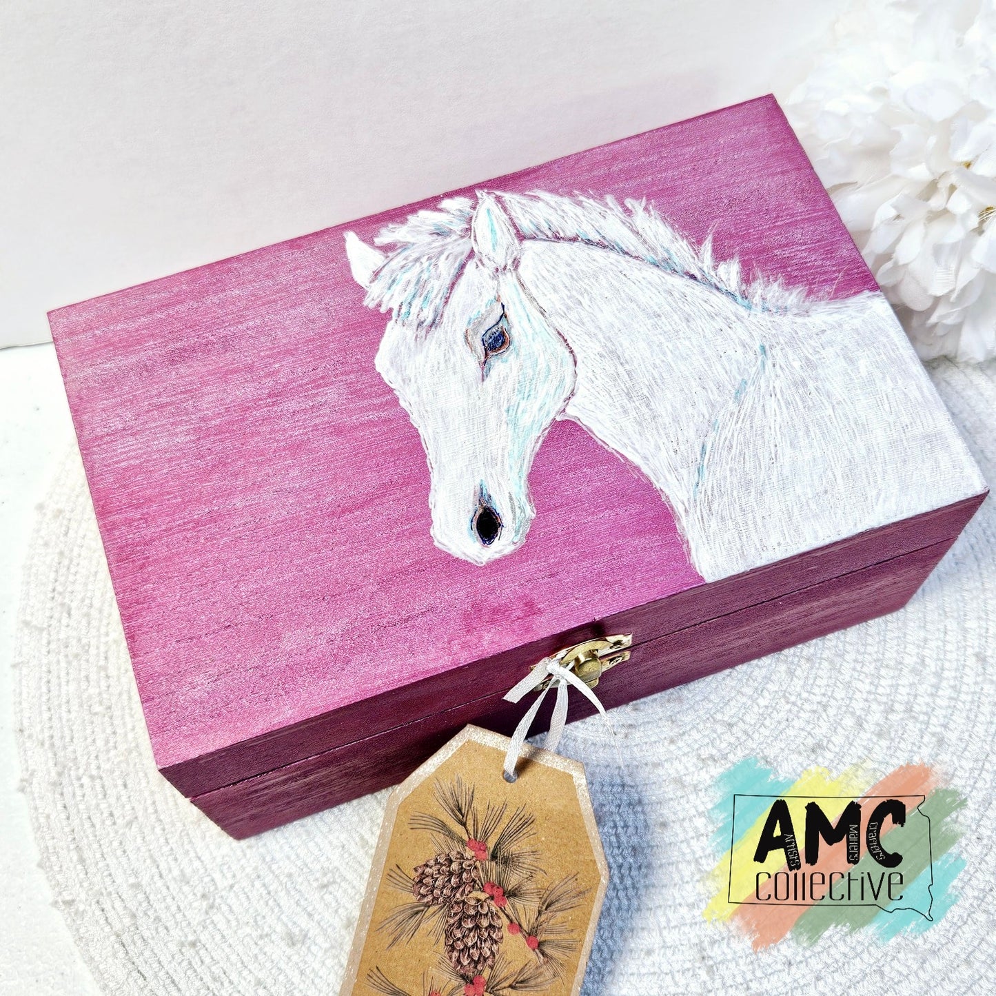 Horse Painted Keepsake Box