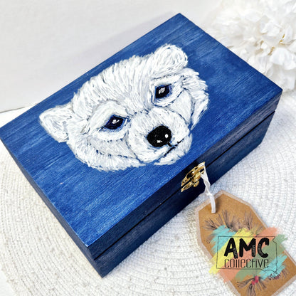 Polar Bear Painted Keepsake Box