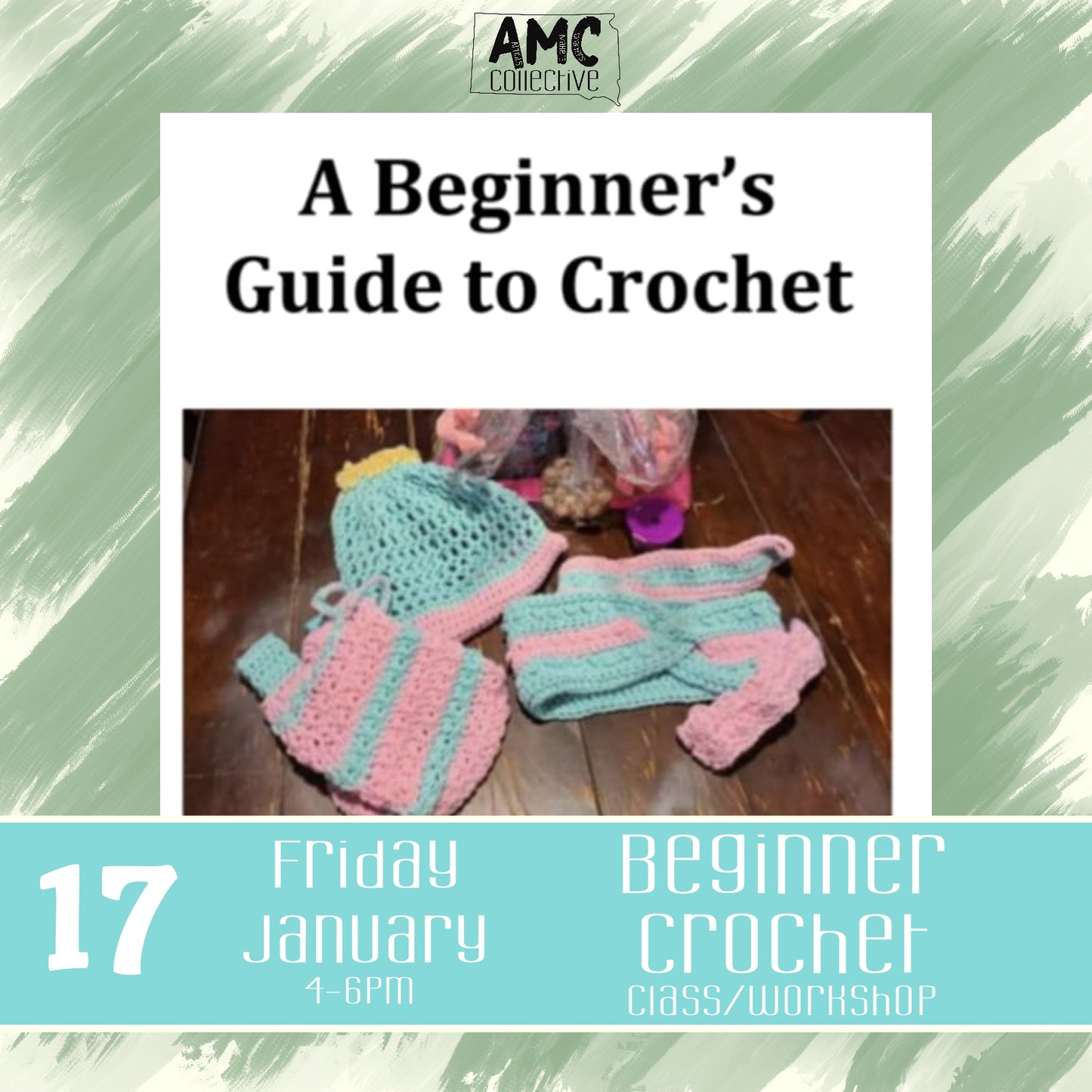 Beginner Crochet, 4-6 PM, 3rd Friday of the Month