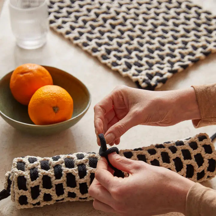 Monochrome Placemats Crochet Kit