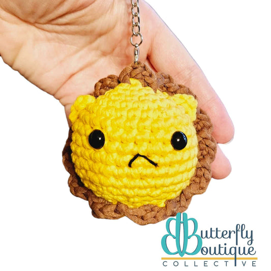 Lion Ball Animal Keychain