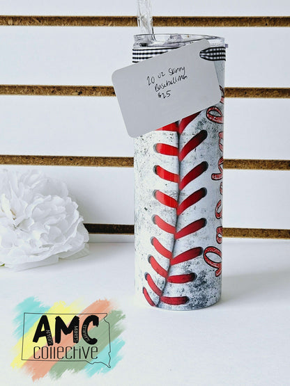 Baseball Mom Skinny Tumbler