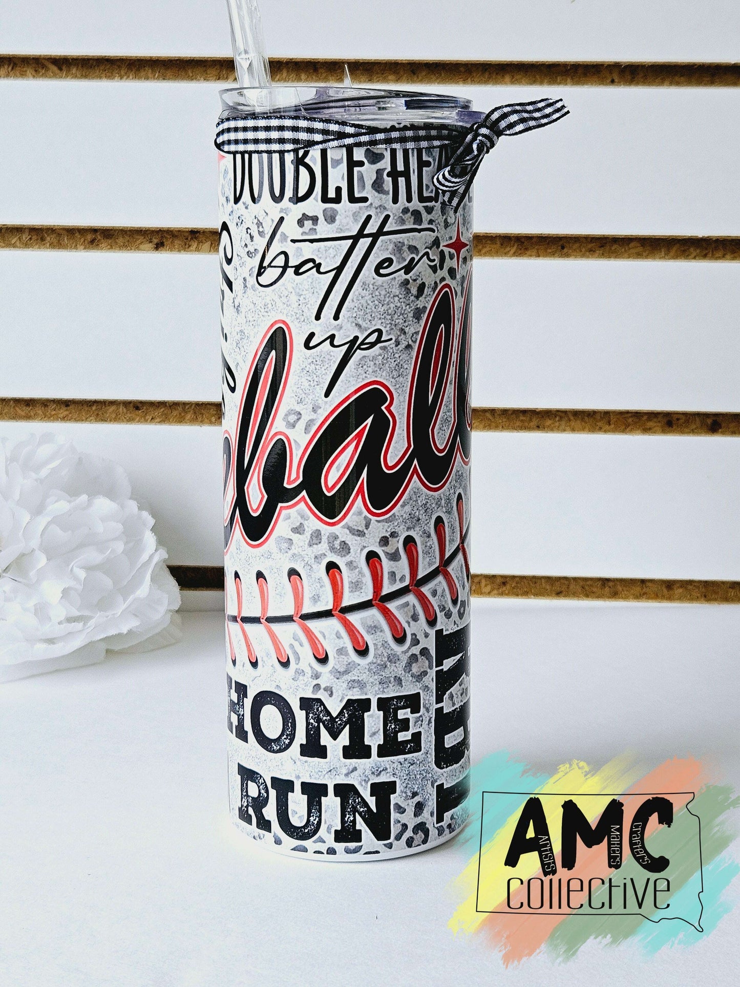 Baseball Phrases Skinny Tumbler