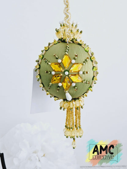 Beaded Ball Ornament