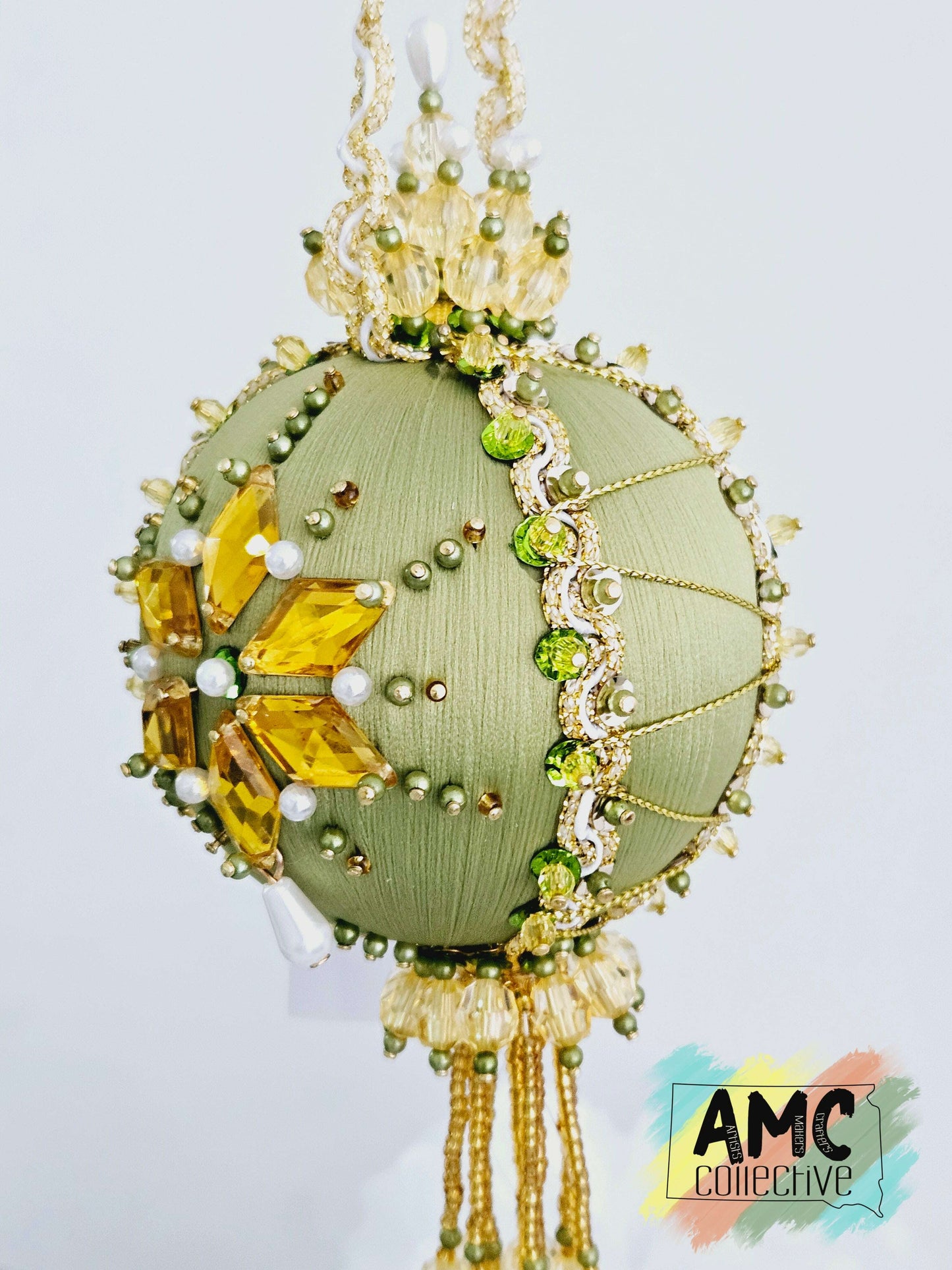 Beaded Ball Ornament