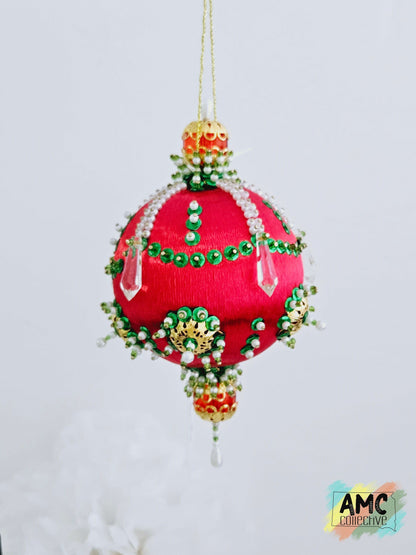 Beaded Ball Ornament