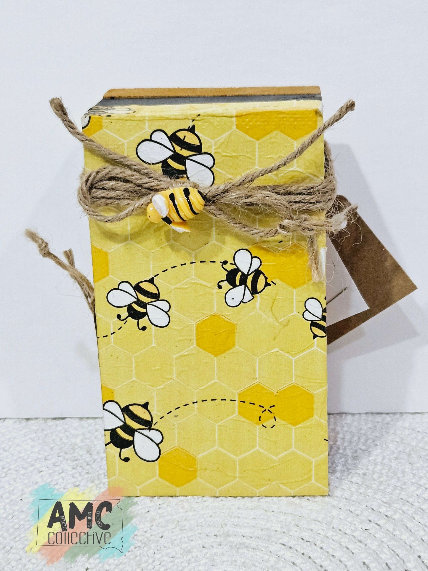 Bee Book Stack Decor