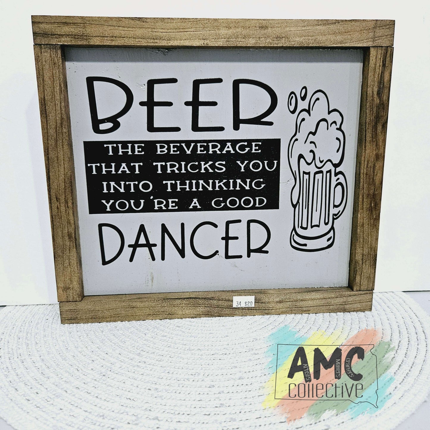 Beer Tricks You Wood Sign