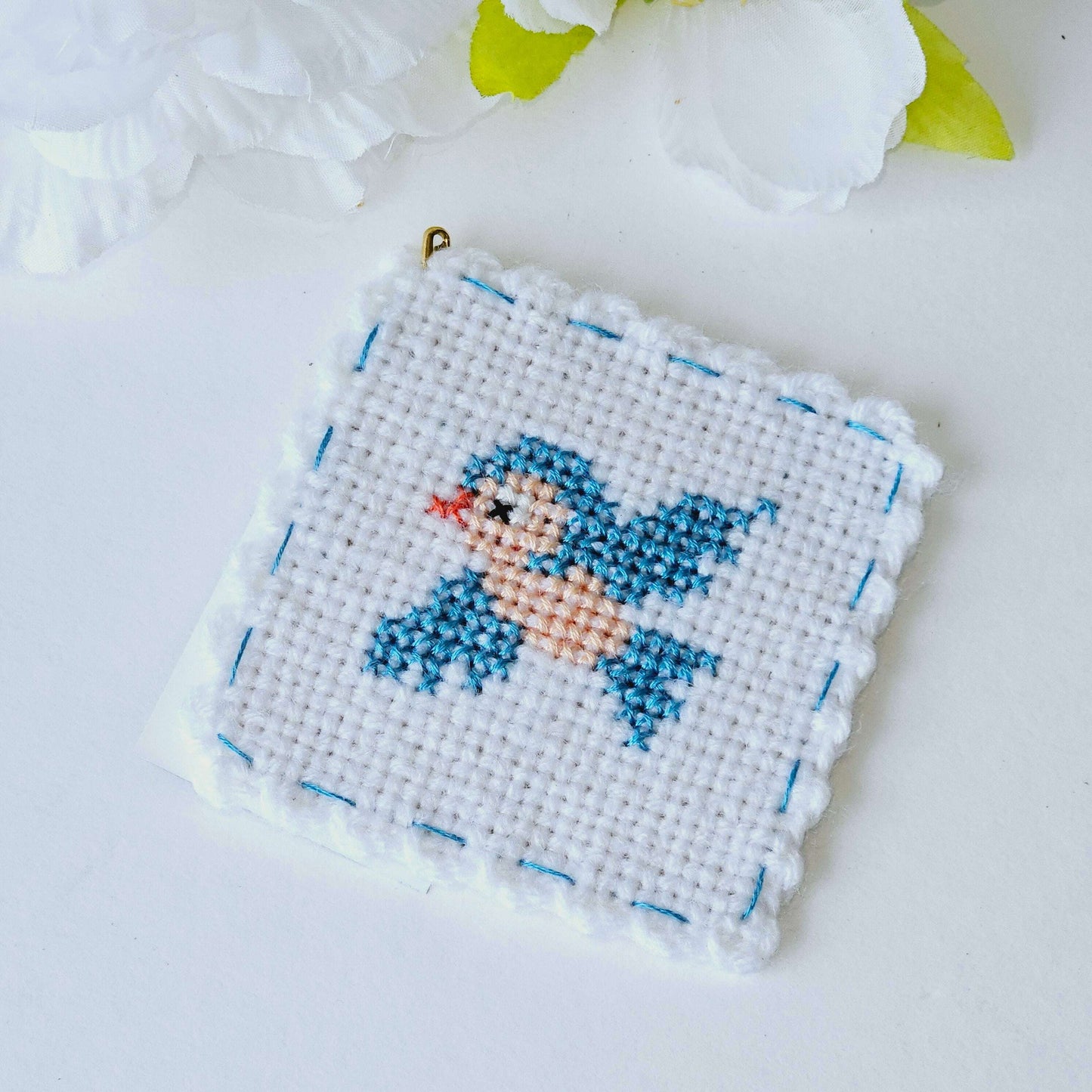 Bird Single Embroidered Coaster