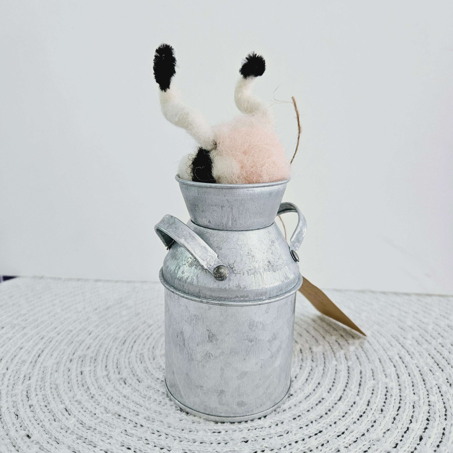 Black & White Cow in Milk Jug