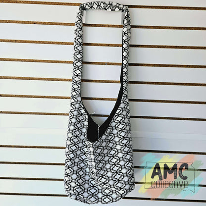 Black/White Slouch Bag