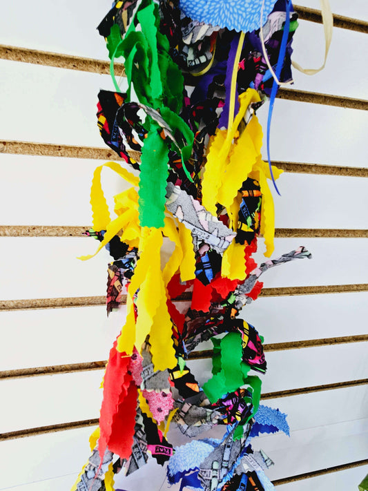 Bright Colorful/Crayons Fabric Garland - 10.5ft