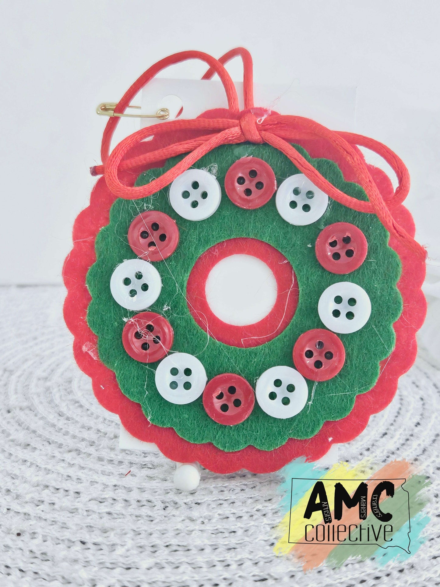 Button Christmas Ornament