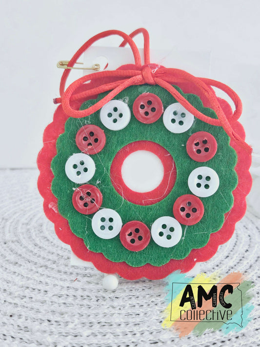 Button Christmas Ornament