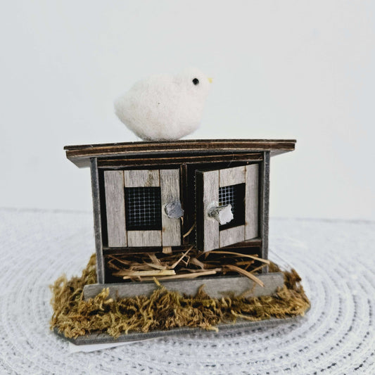 Chicken Coop Felted Decor
