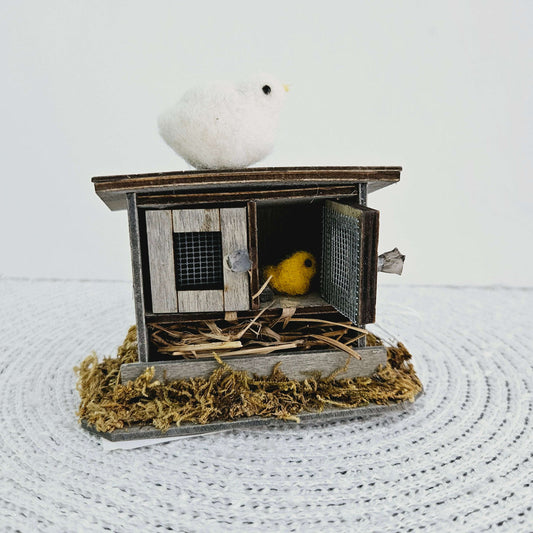 Chicken Coop Felted Decor