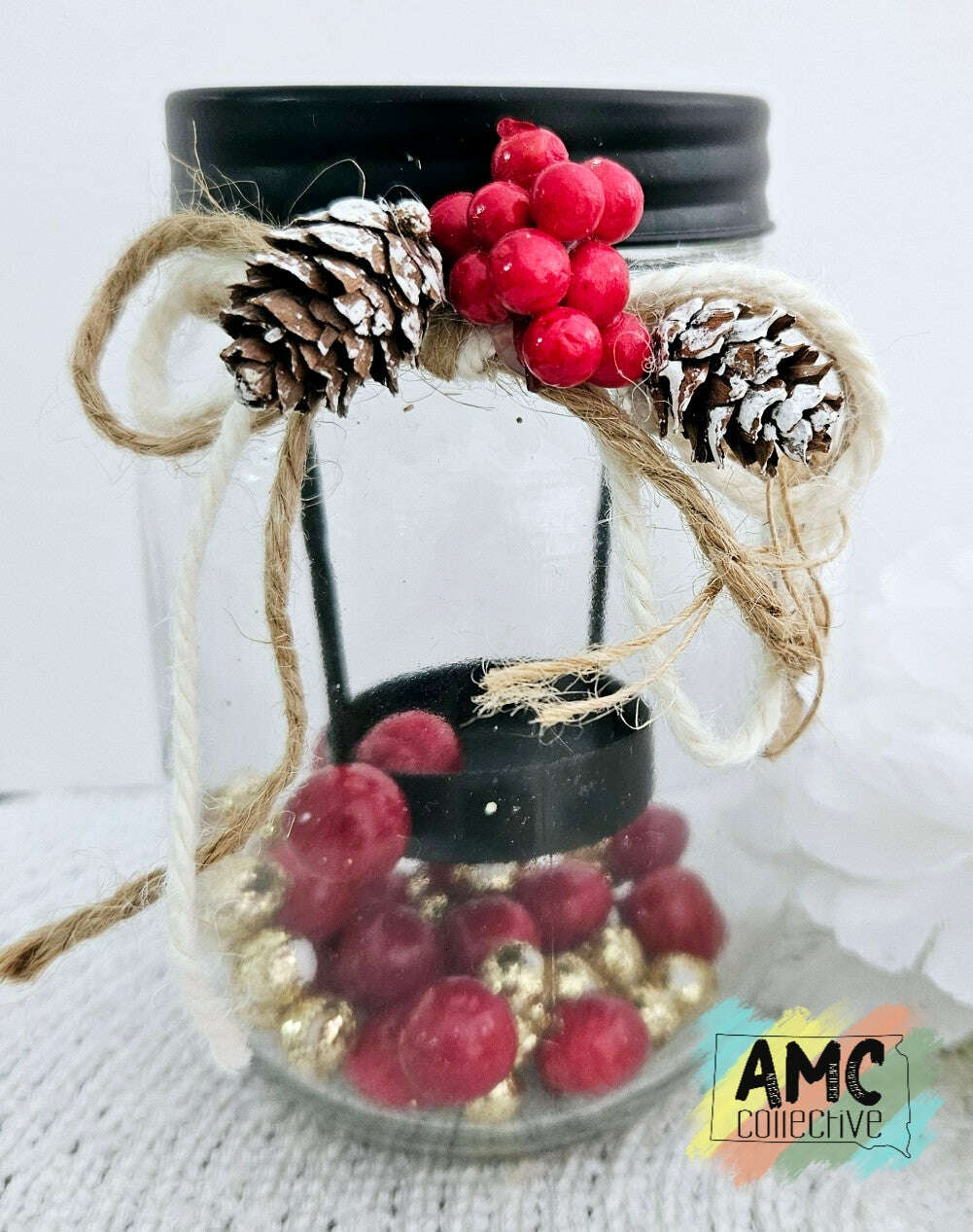 Christmas Candle Jar