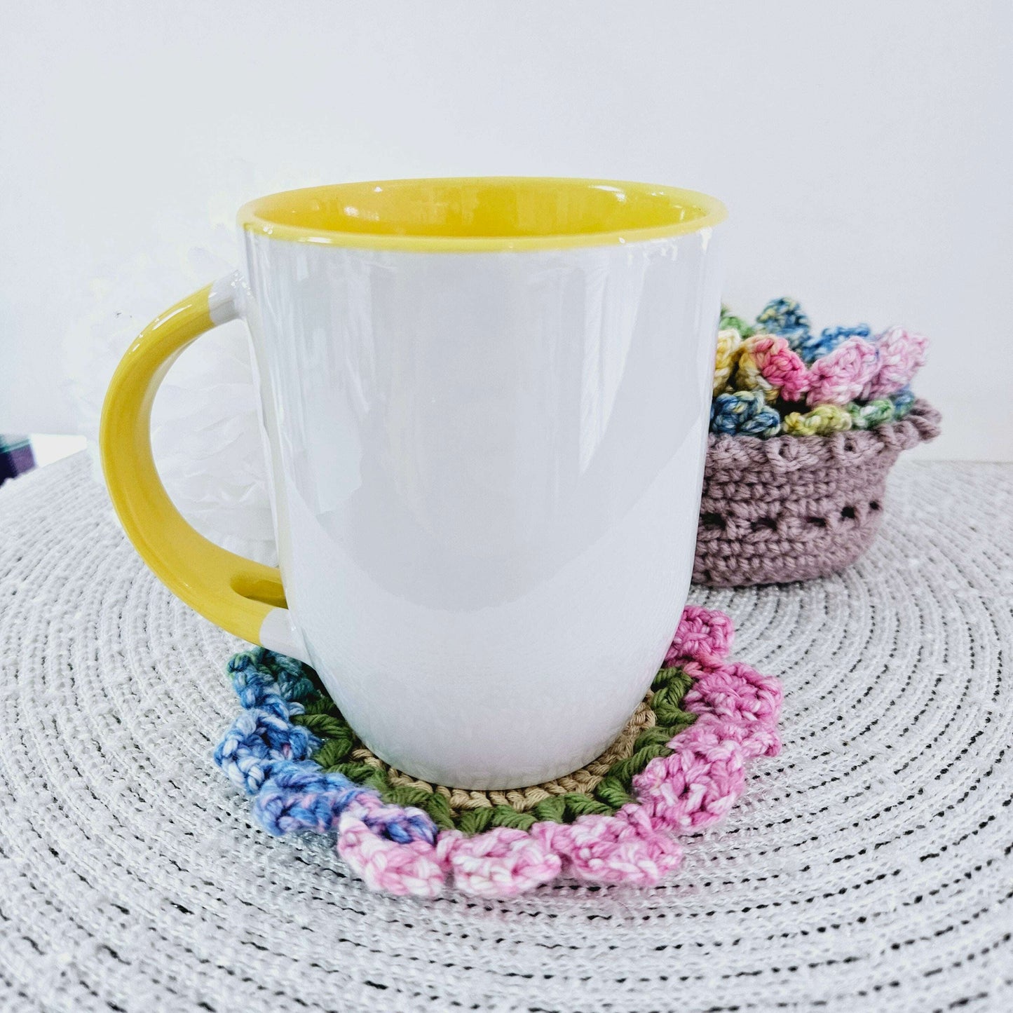 Colorful Flower Coaster Set