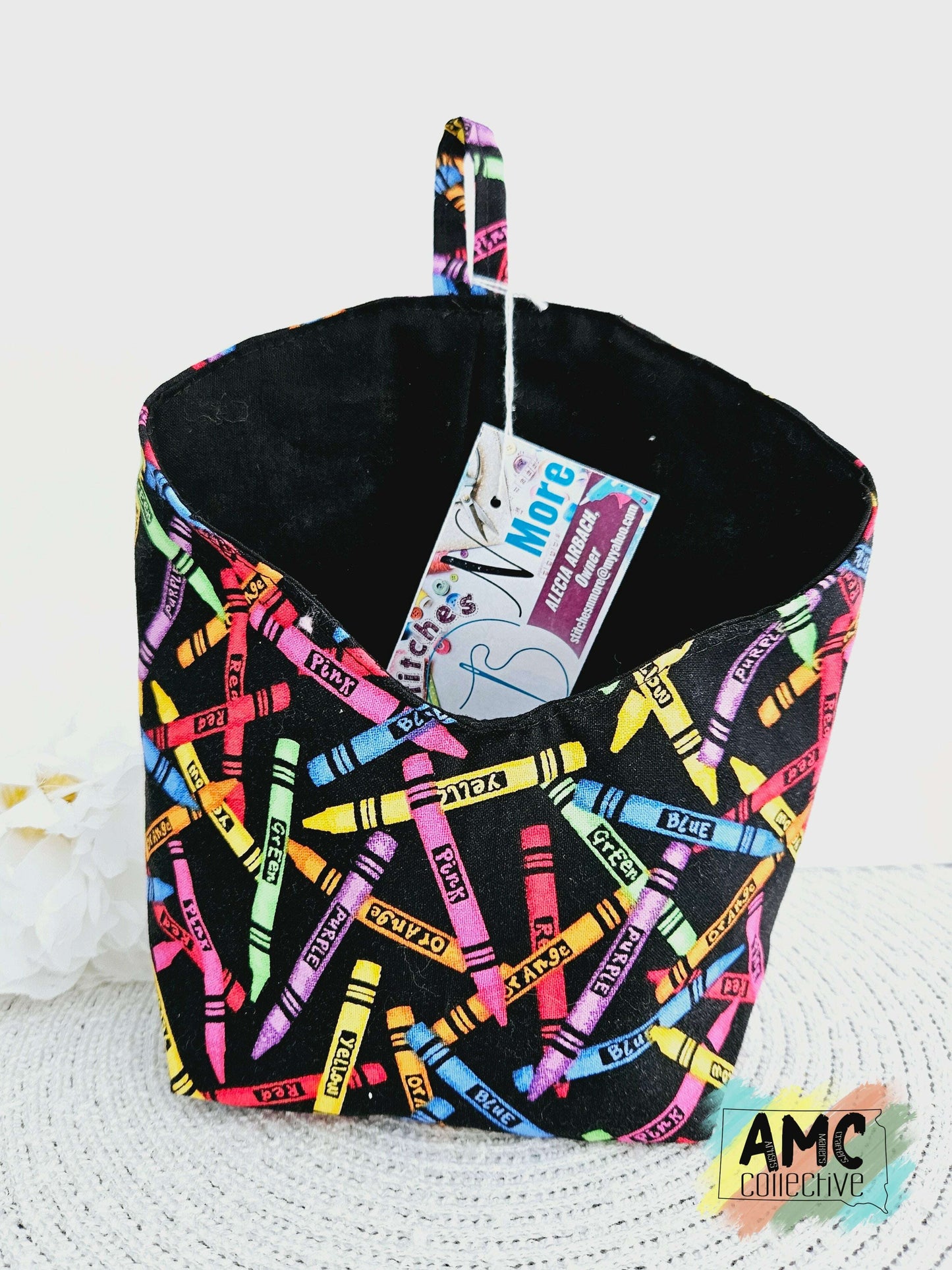 Crayon Print Catch-all Bag