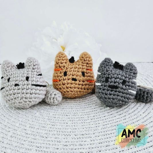 Crochet Kitten Keychain