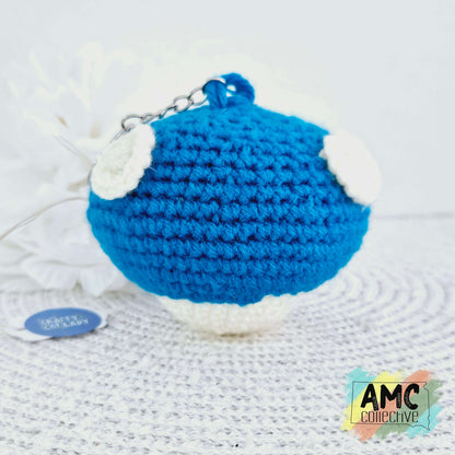 Crochet Mushroom Keychain