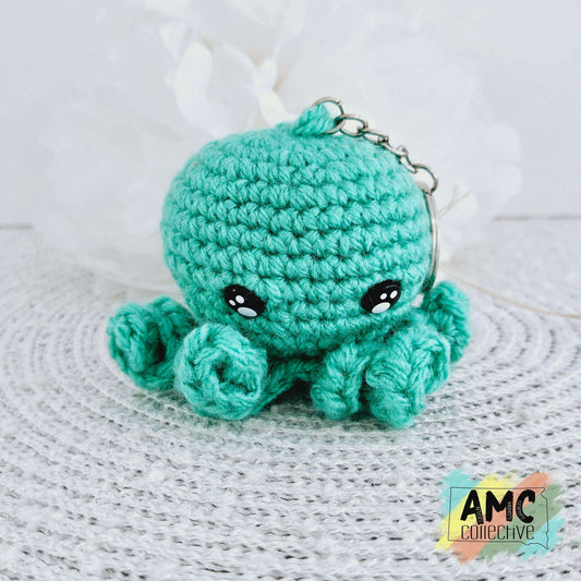 Crochet Octopus Keychain