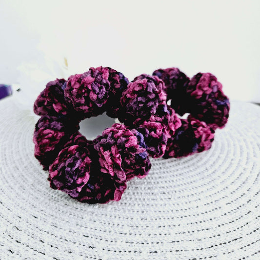 Crochet Scrunchie-Burgundy