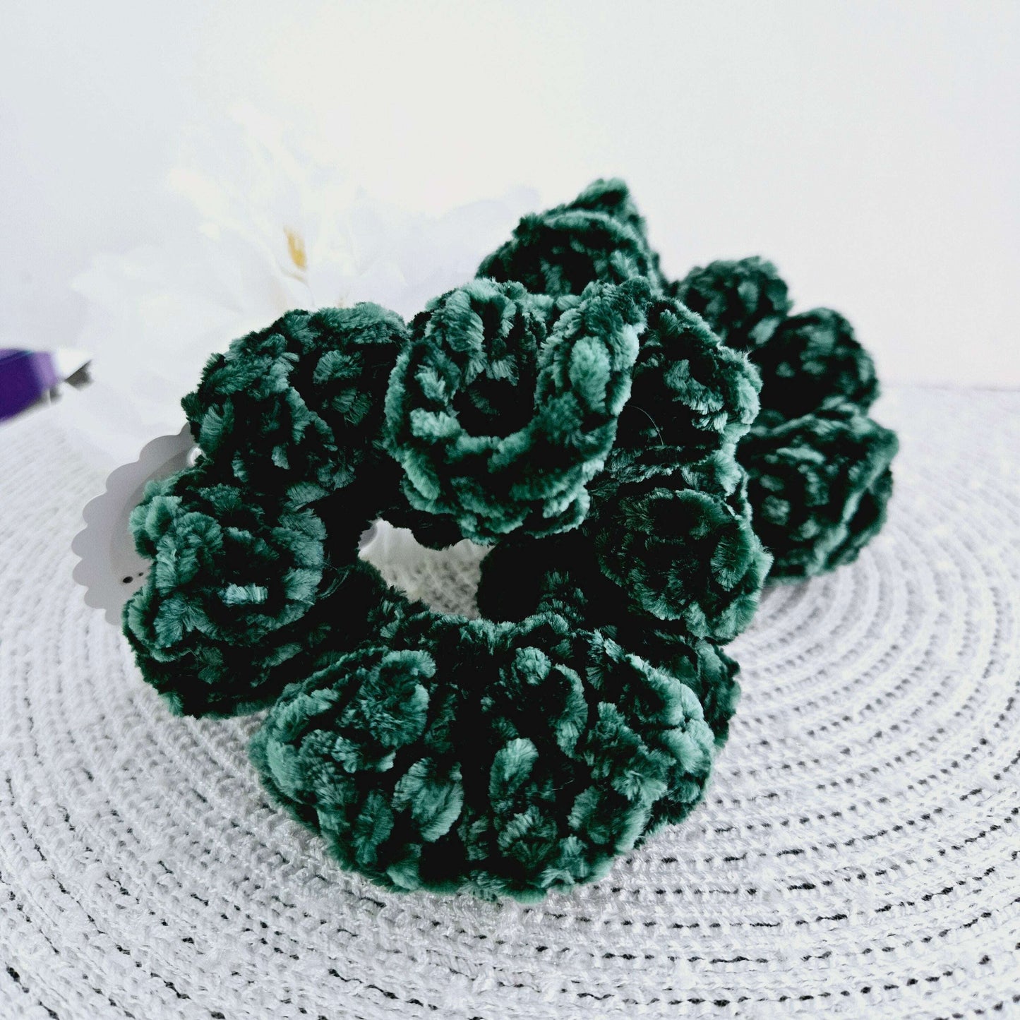 Crochet Scrunchie-Pine