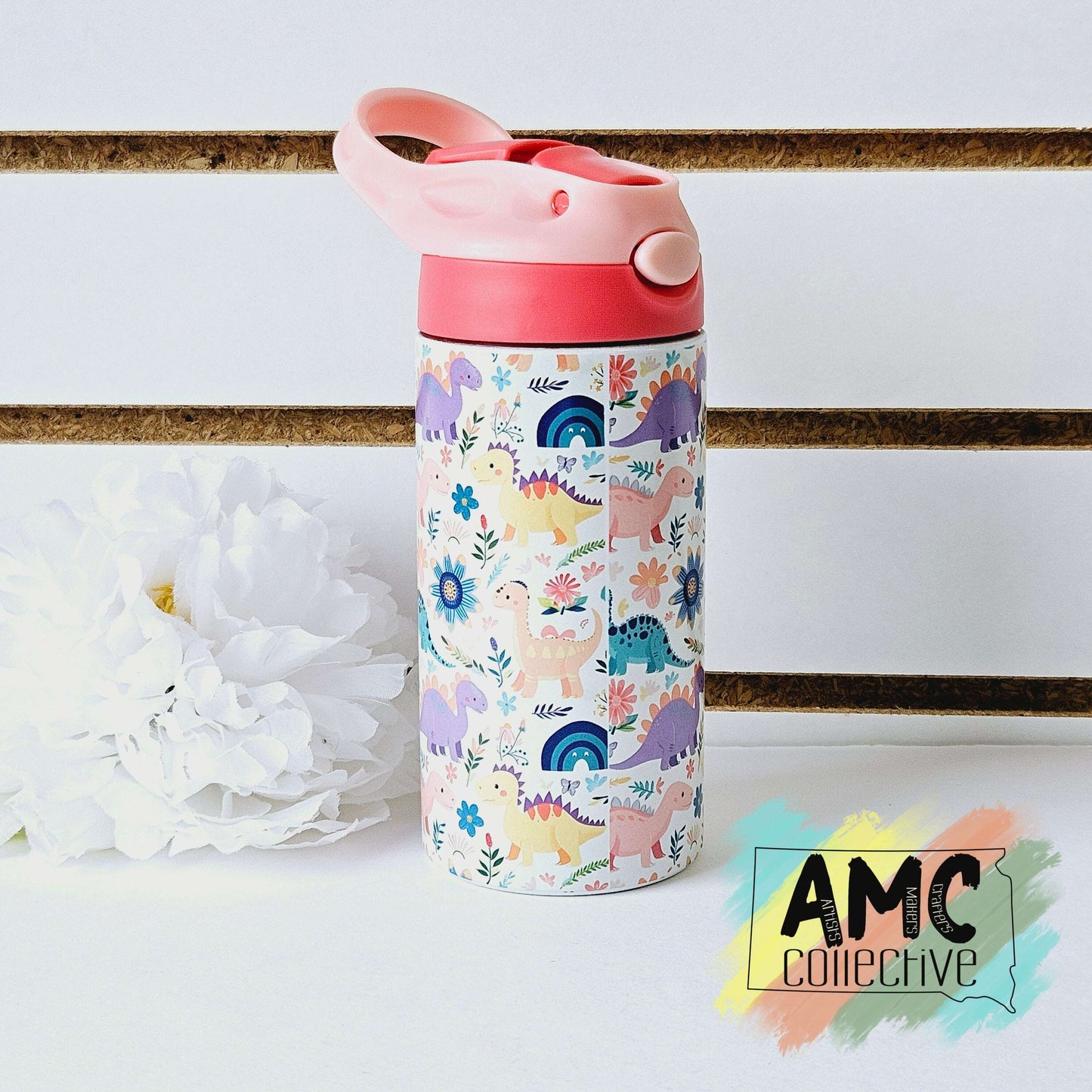 Dinosaurs and Rainbows Kids Water bottle