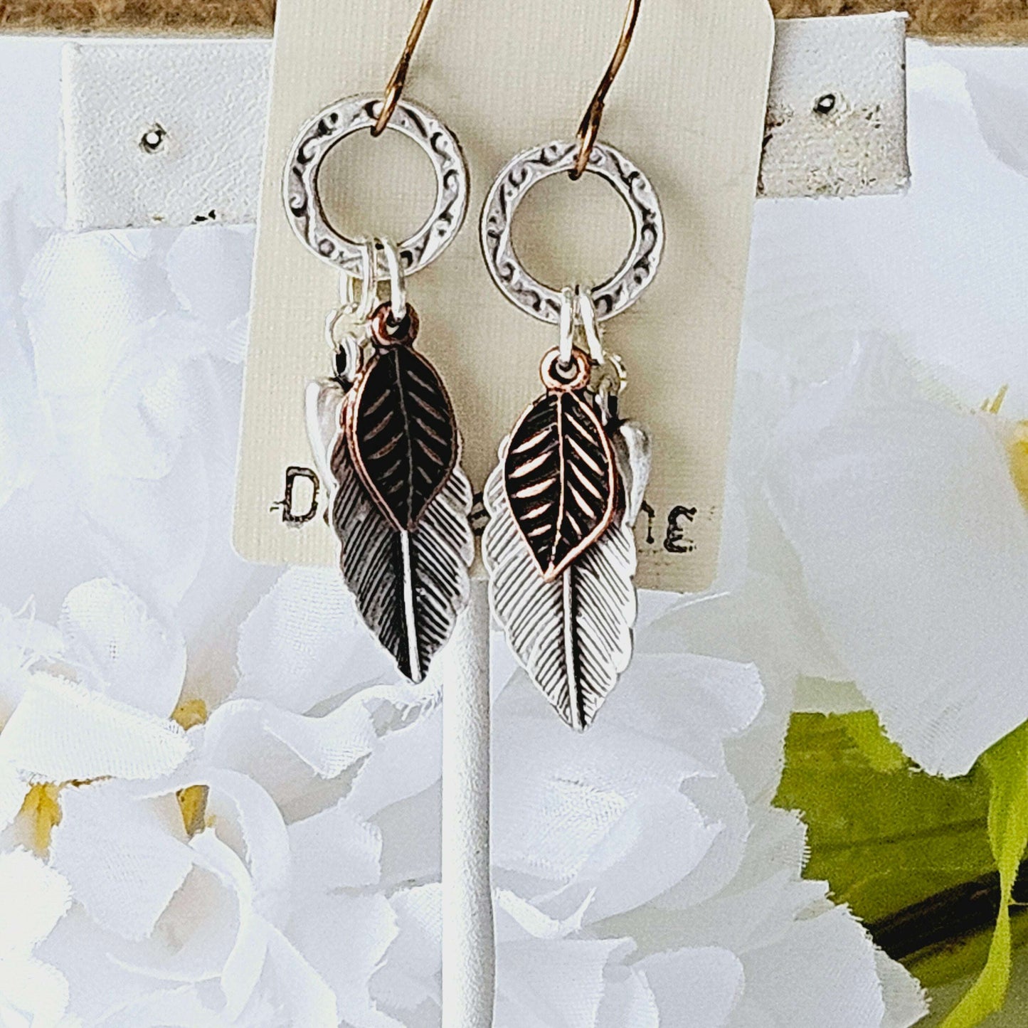 Double Feather Earrings