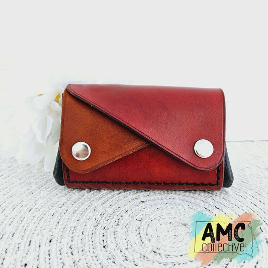 Double Snap Leather Wallets