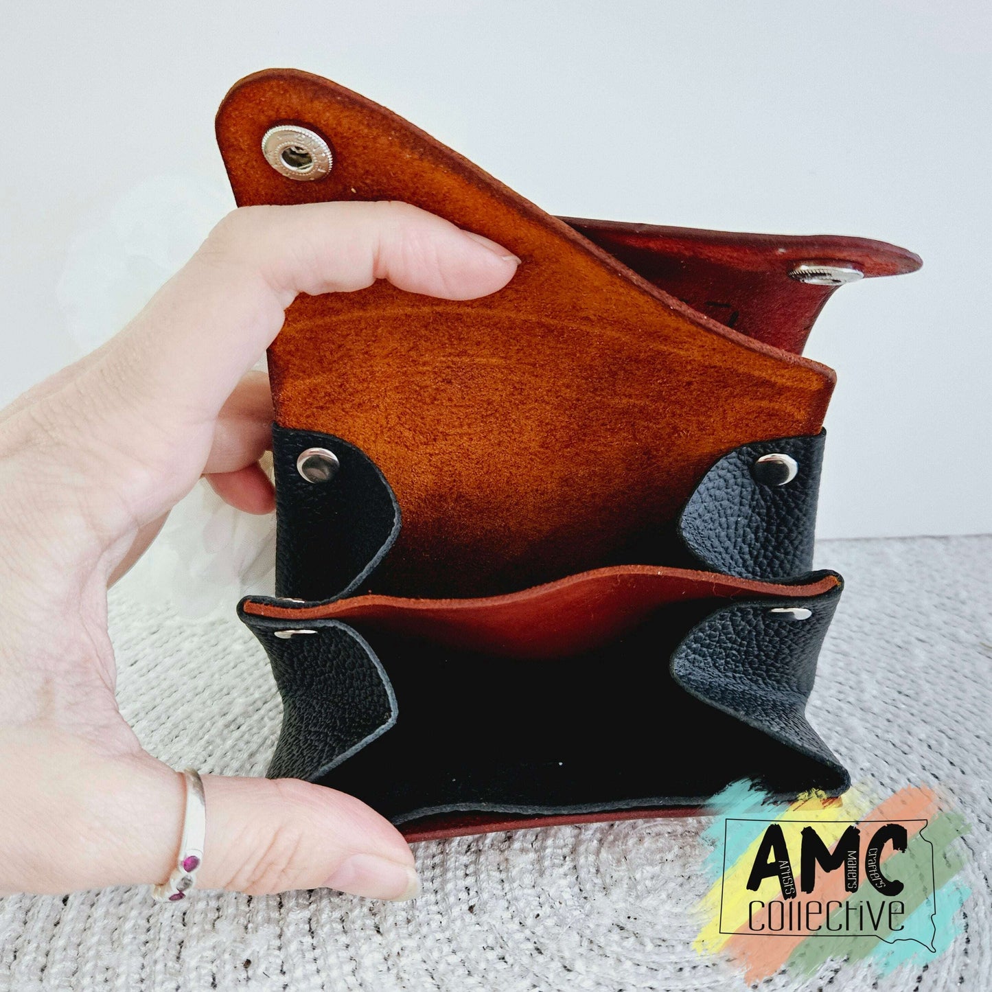 Double Snap Leather Wallets