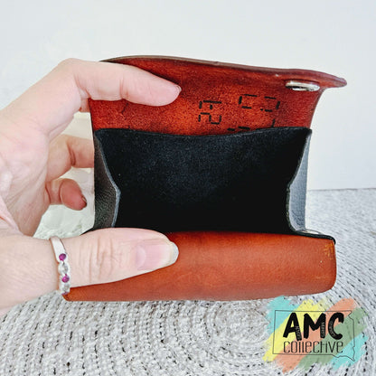 Double Snap Leather Wallets