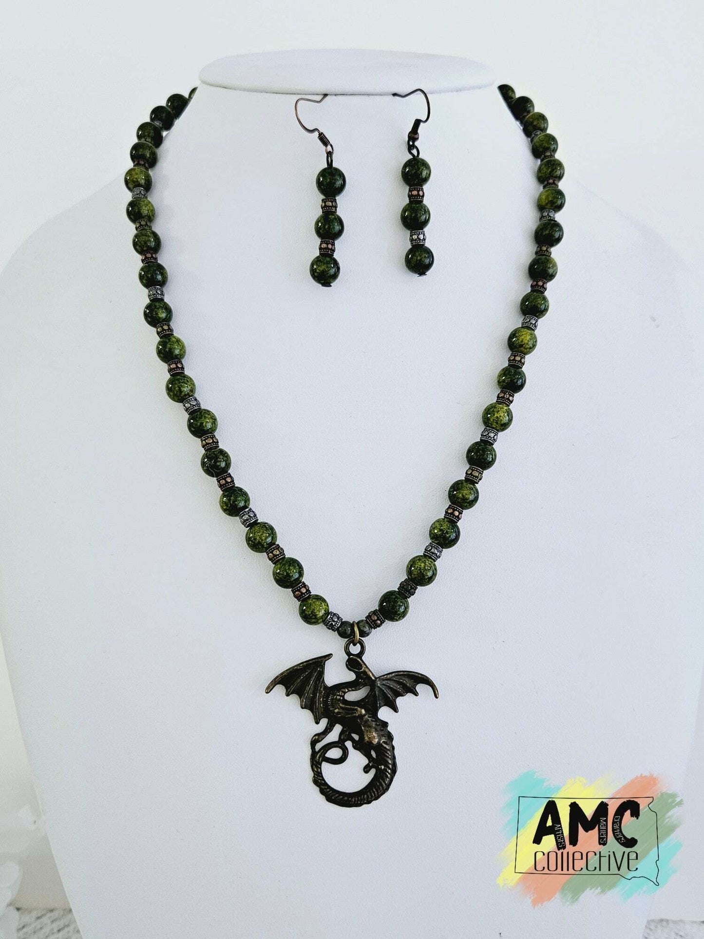 Dragon Necklace & Earring Set