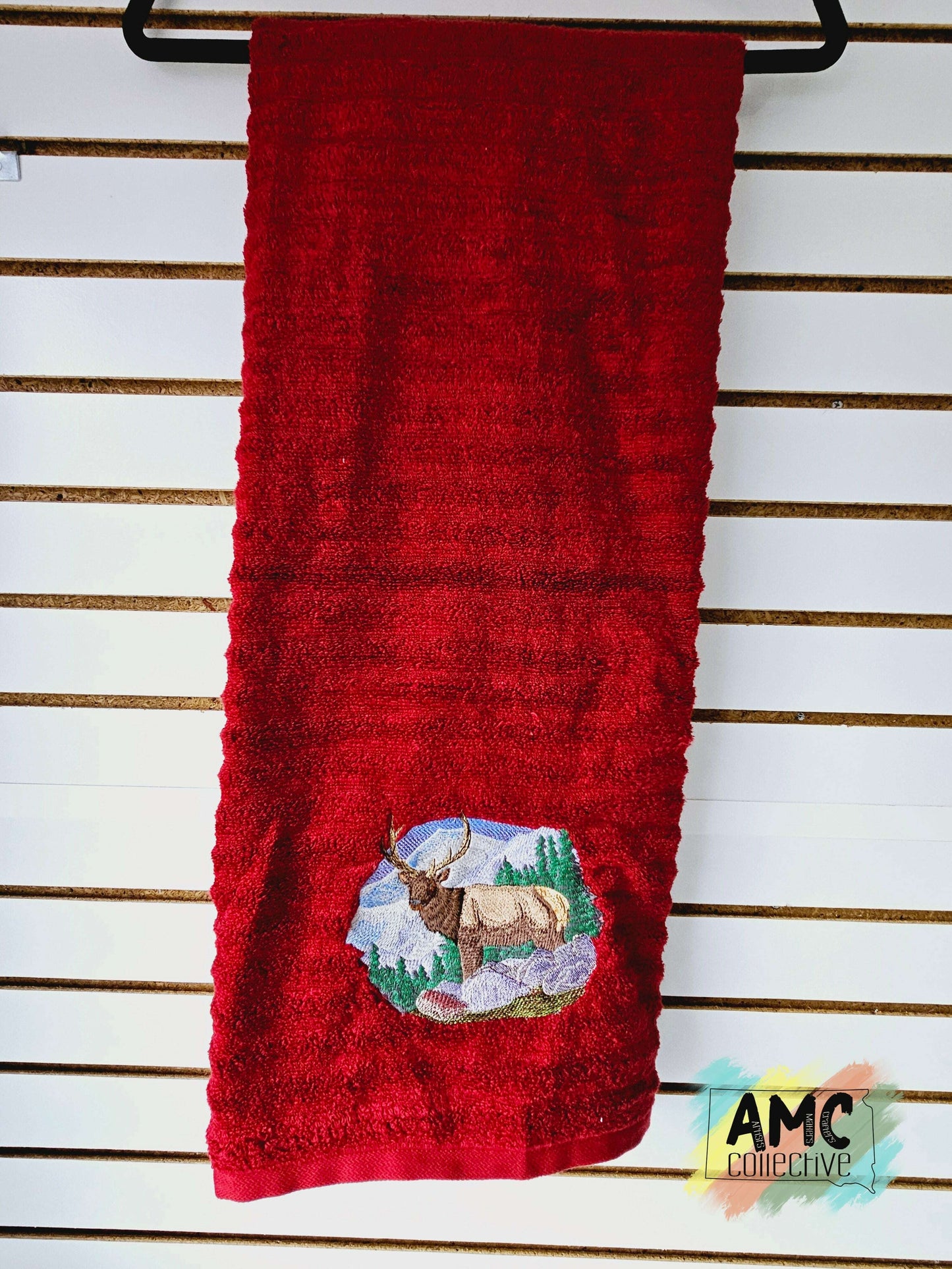 Embroidered Towel - Elk