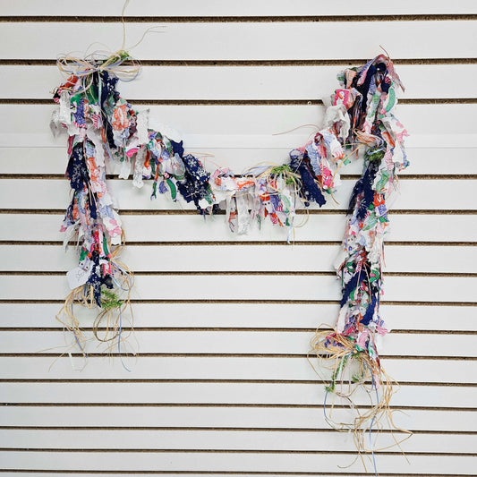 Snowman Fabric Garland - 6ft