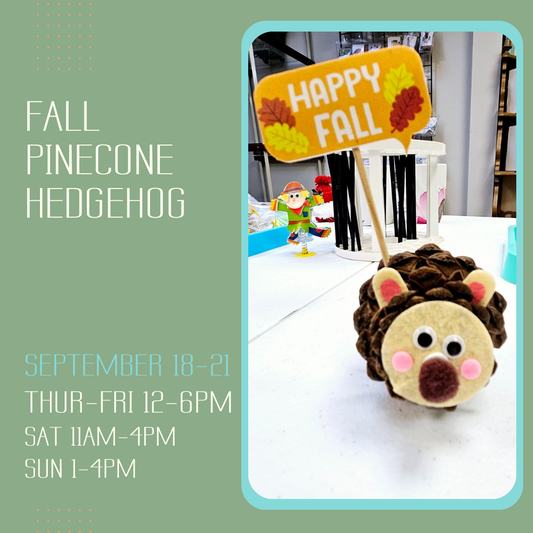 Fall Pinecone Hedgehog