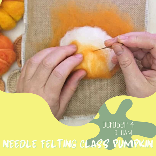 Needle Felting Pumpkins