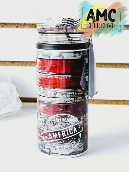 Flag Can Cooler/ Tumbler